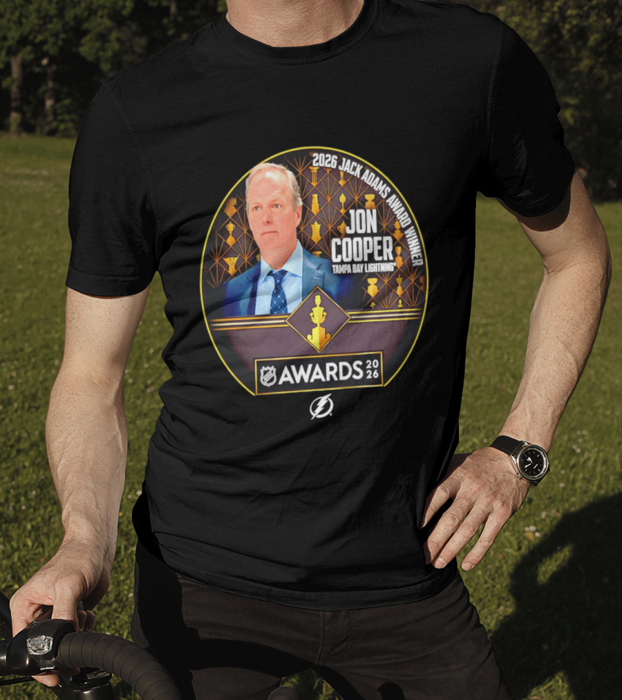 2026 Jack Adams Award Winner Jon Cooper Tampa Bay Lightning NHL Awards T-Shirt