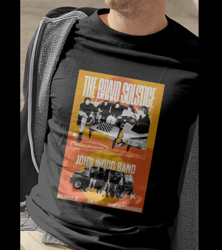 The Band Solstice Album Release Tour June 4 Greenville SC Swanson's Warehouse John Wood Band T-Shirt