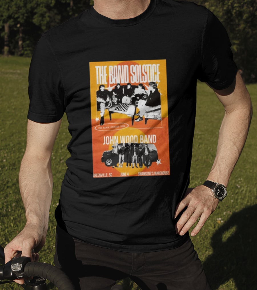 The Band Solstice Album Release Tour June 4 Greenville SC Swanson's Warehouse John Wood Band T-Shirt