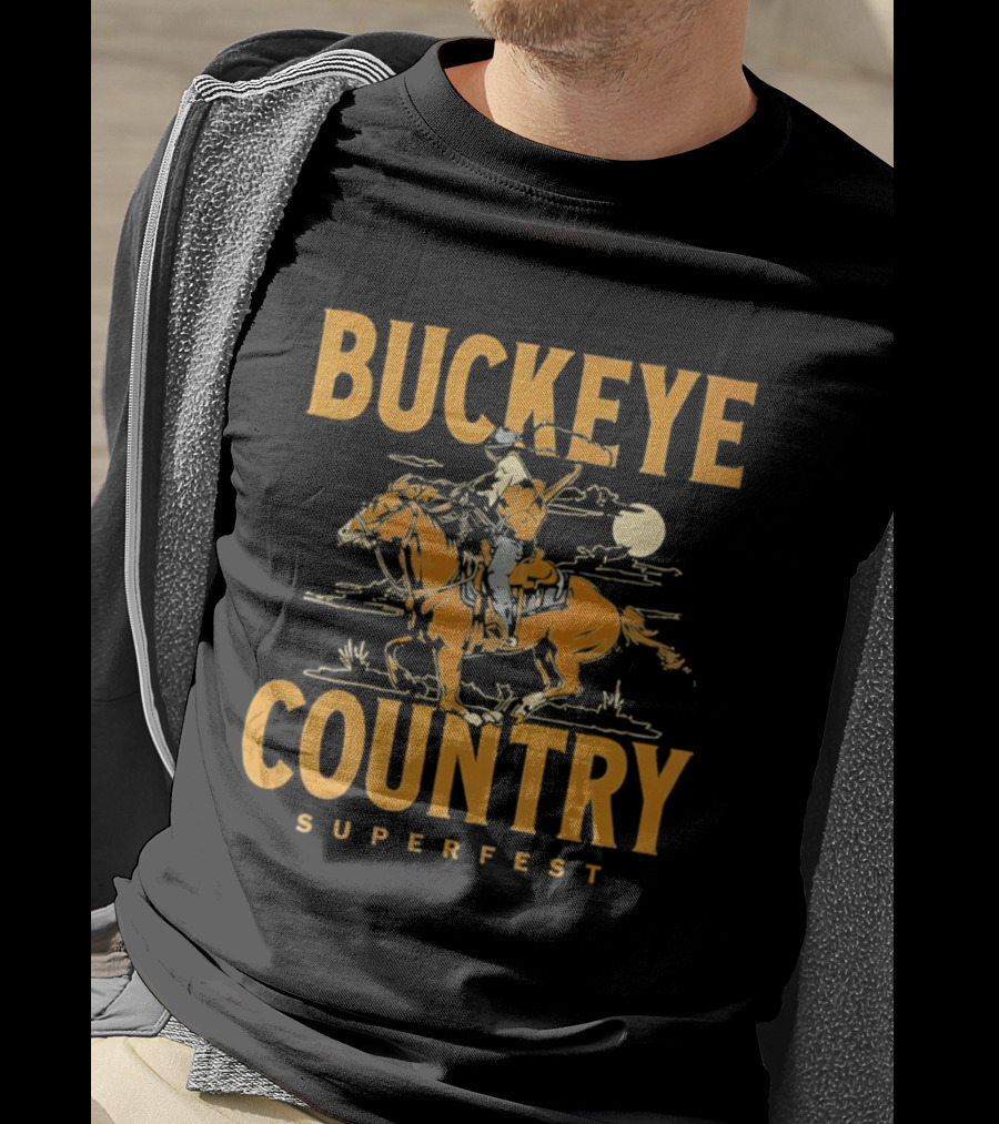 Buckeye Country Superfest Cowboy 2026 Columbus Ohio T-Shirt