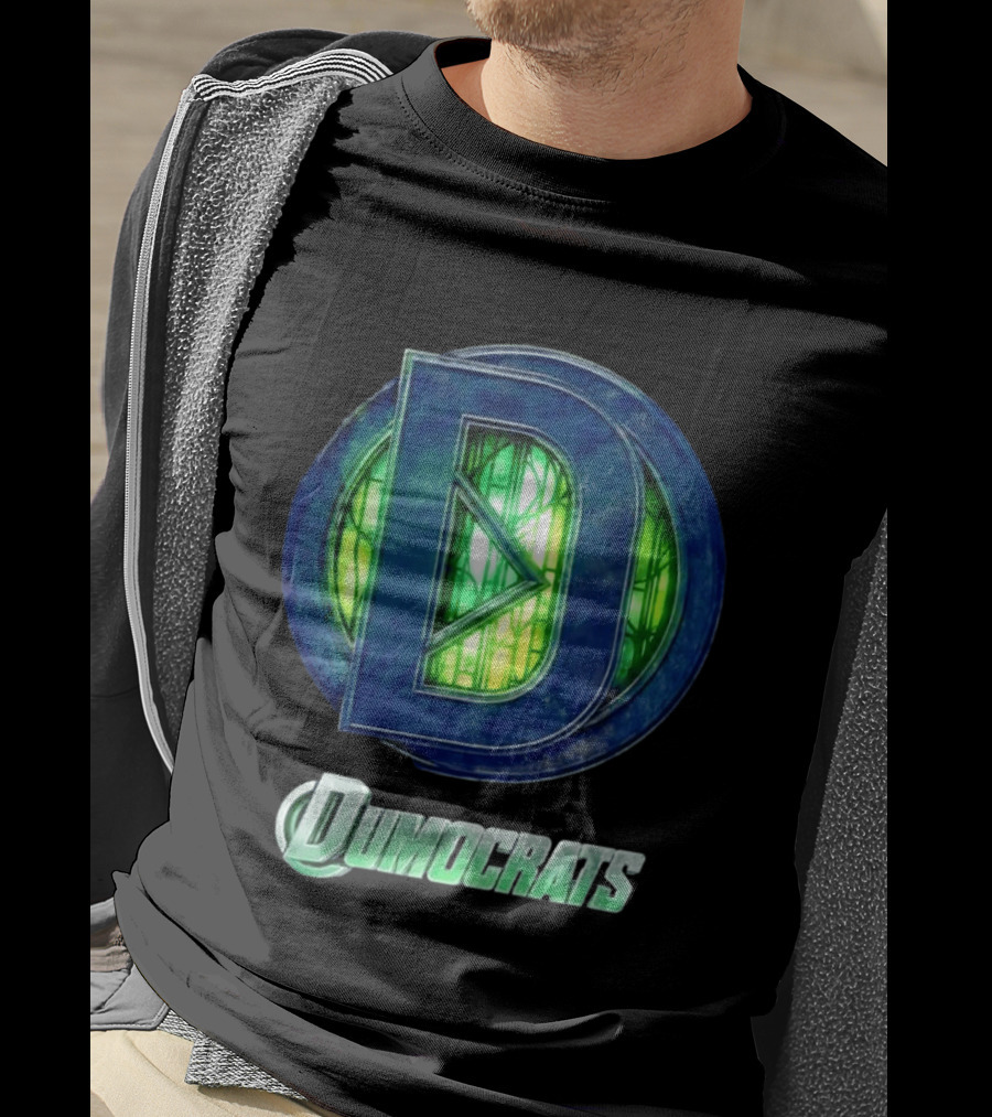 Dumocrats Political D Symbol Green Glass T-Shirt