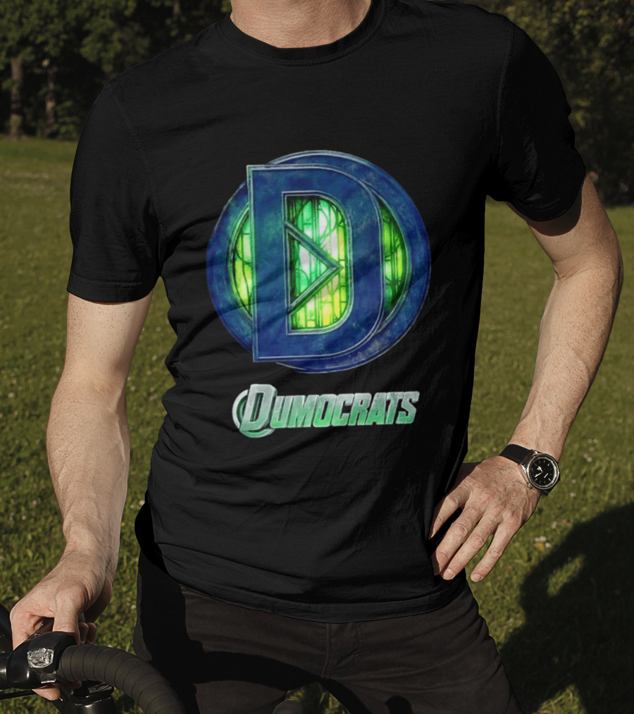 Dumocrats Political D Symbol Green Glass T-Shirt