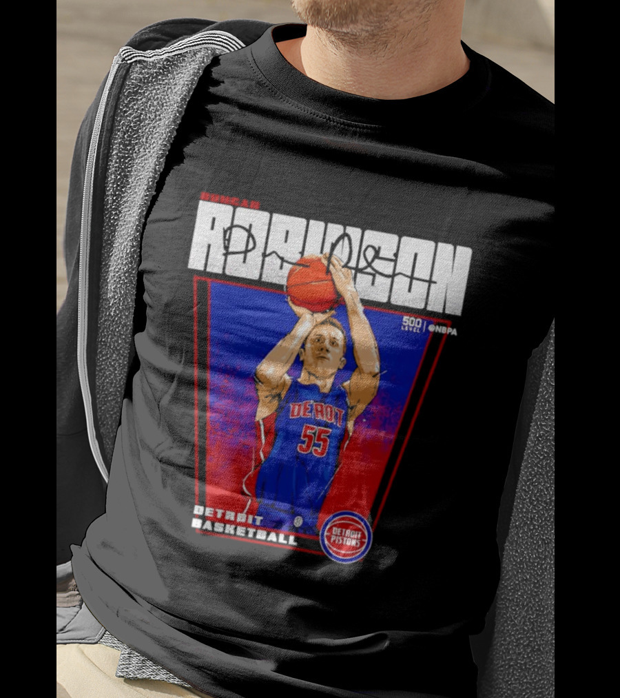 Duncan Robinson Detroit Pistons Basketball NBA Number 55 T-Shirt