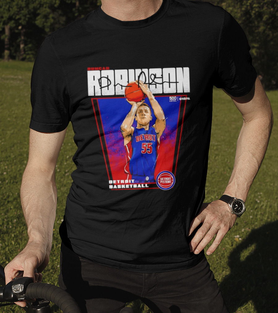 Duncan Robinson Detroit Pistons Basketball NBA Number 55 T-Shirt