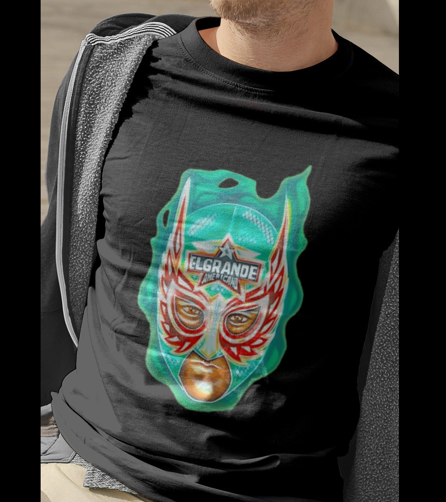 El Grande Americano Luchador Mask Art Bright T-Shirt