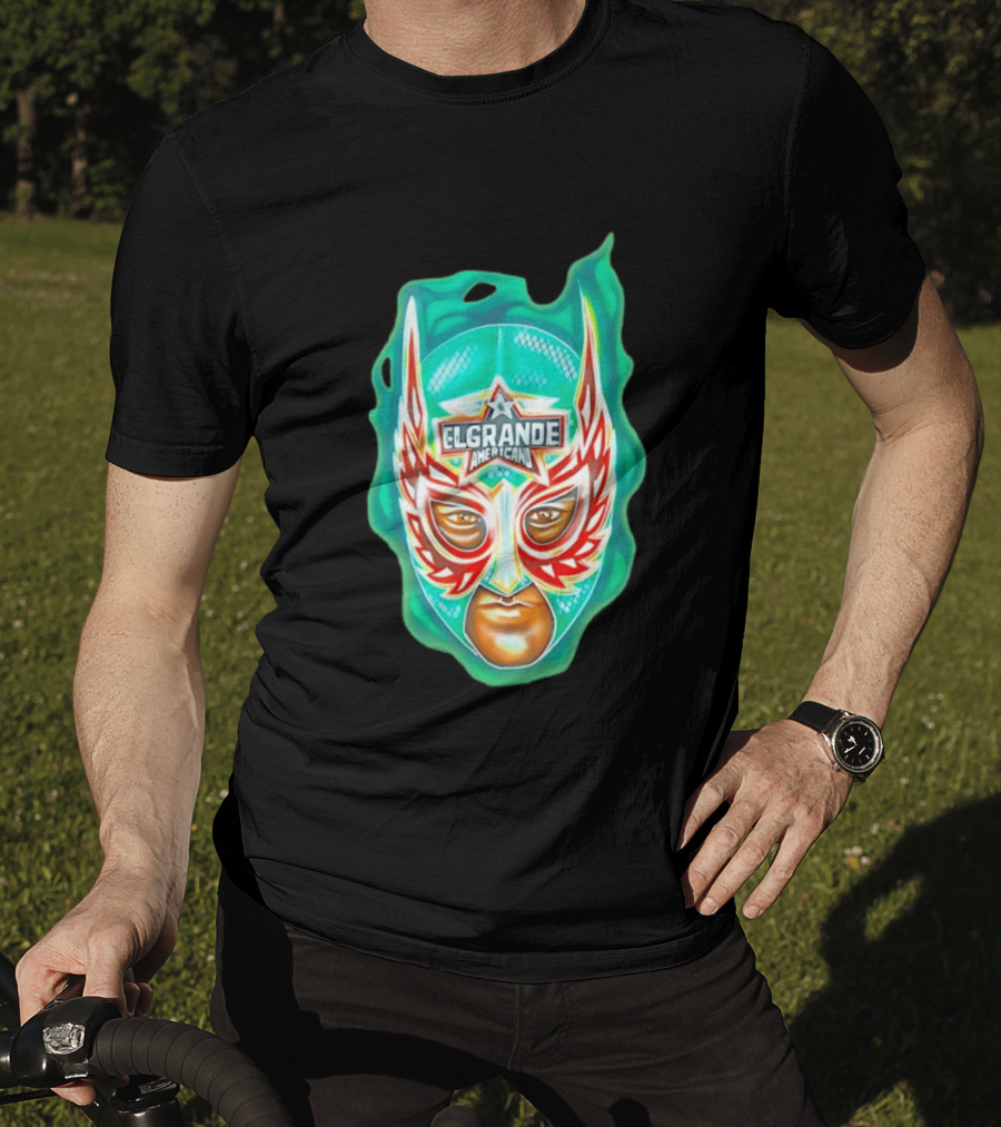 El Grande Americano Luchador Mask Art Bright T-Shirt