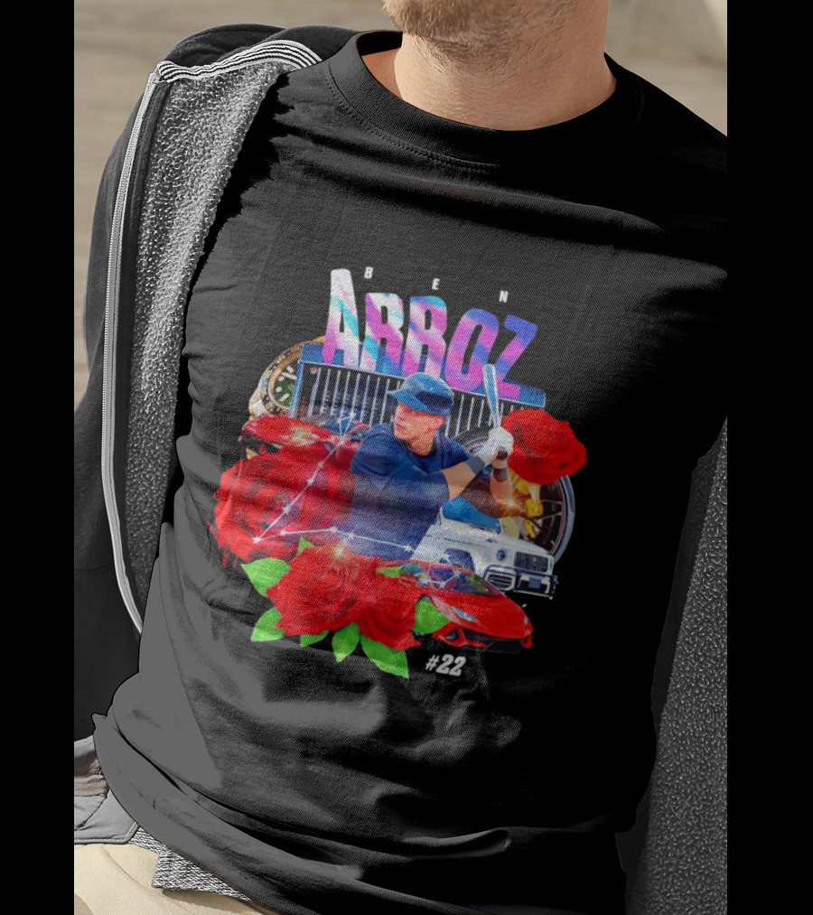 Ben Arroz Baseball Player Luxury Cars Roses #22 T-Shirt