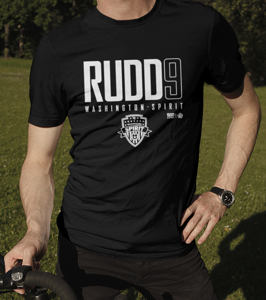 Rudd 9 Washington Spirit Soccer Team NWSL Crest T-Shirt