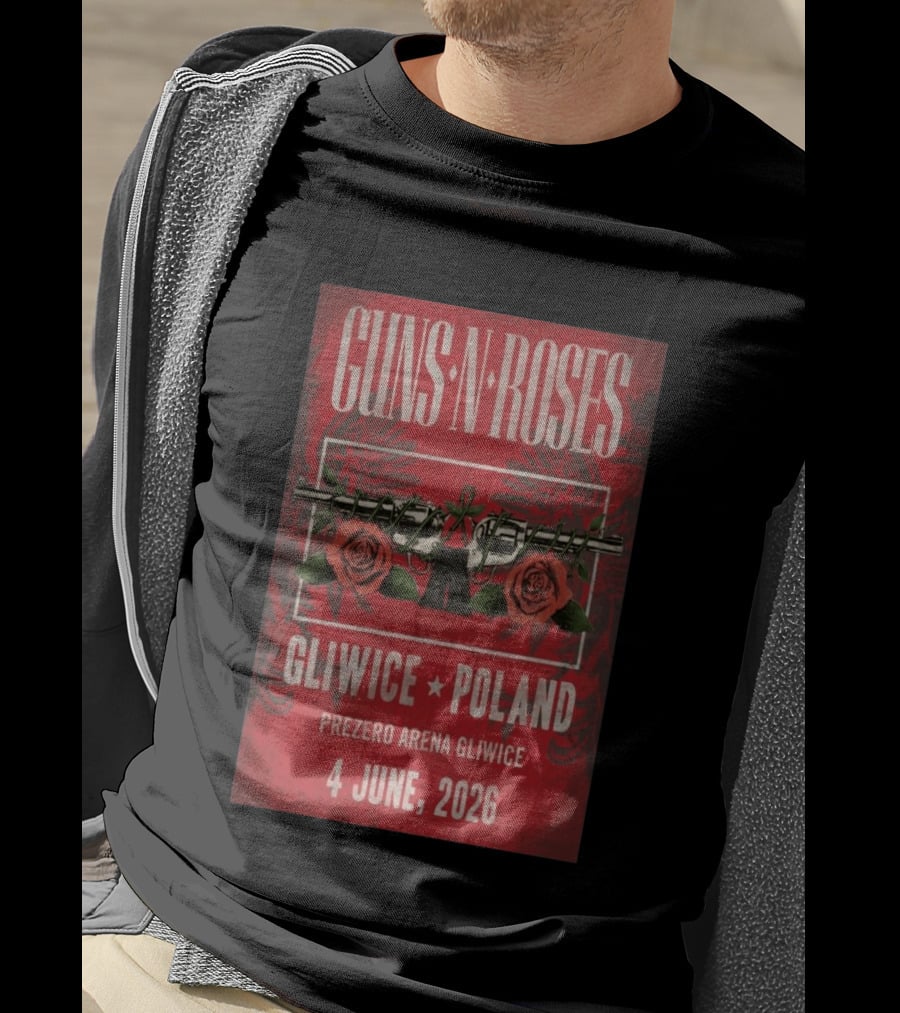 Guns N' Roses 2026 PreZero Arena Gliwice Poland Concert 4 June T-Shirt