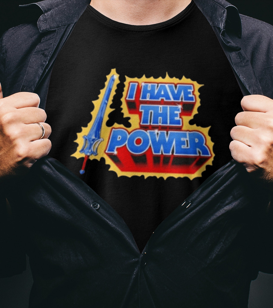 I Have The Power He Man Vintage Masters Of The Universe Sword T-Shirt