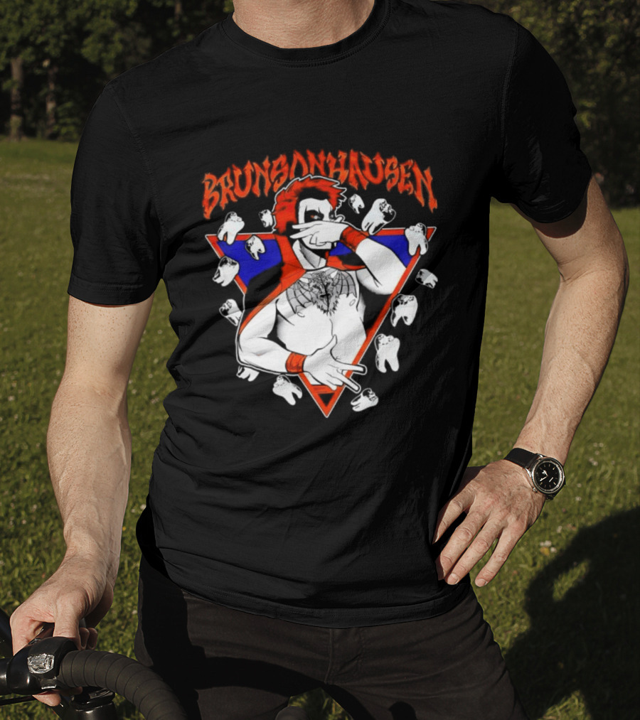 Brunsonhausen WWE Fan Art Featuring Danhausen And Jalen Brunson T-Shirt