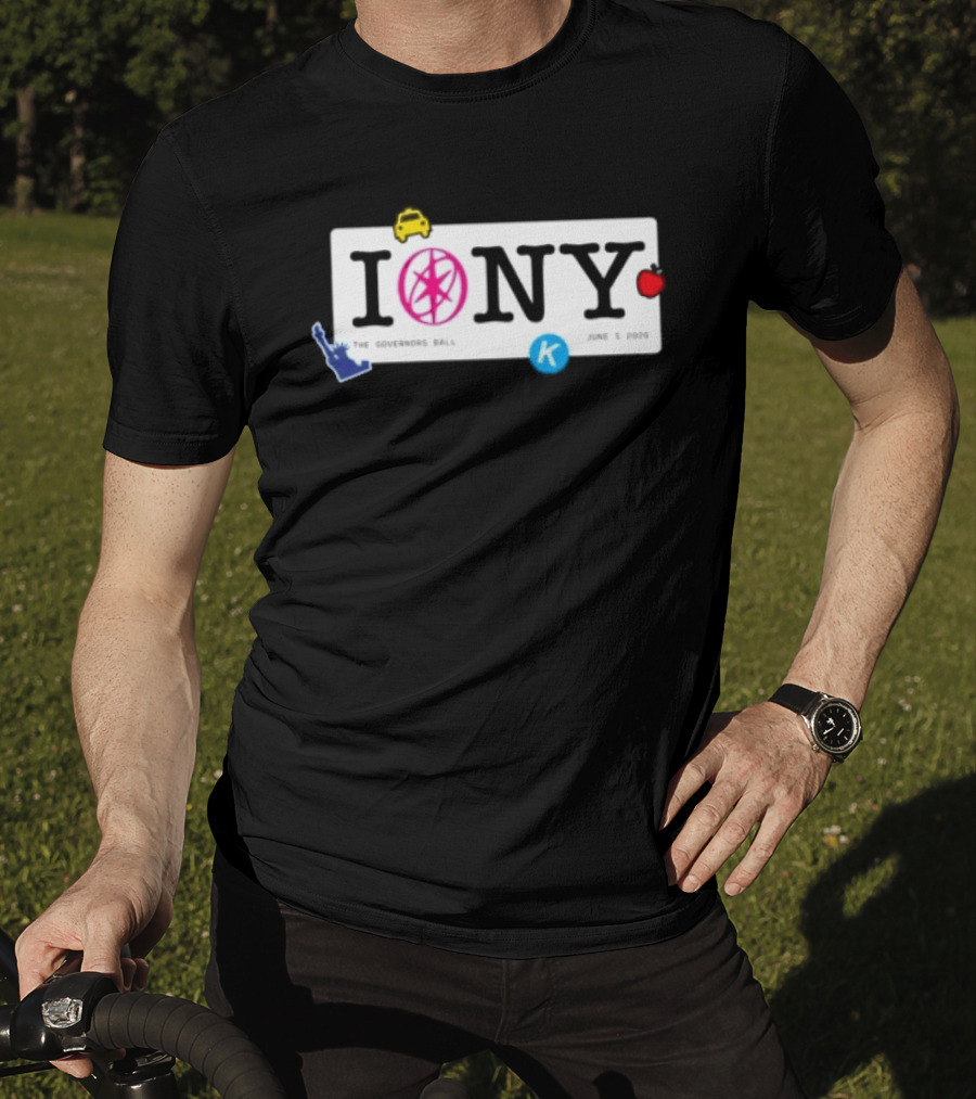 I Love NY The Governors Ball 2026 Statue Of Liberty Apple K T-Shirt