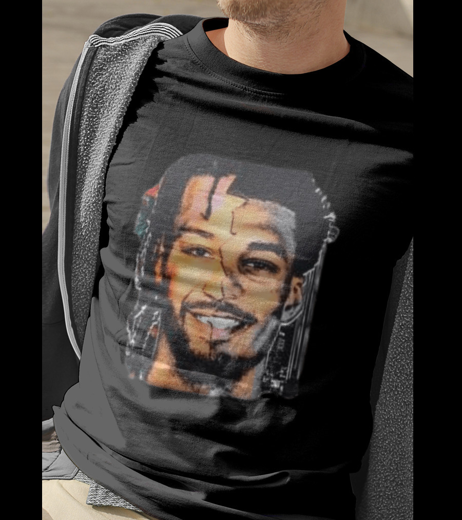 Jalen Brunson New York Knicks Victor Wembanyama San Antonio Spurs Big Face Basketball Collage T-Shirt