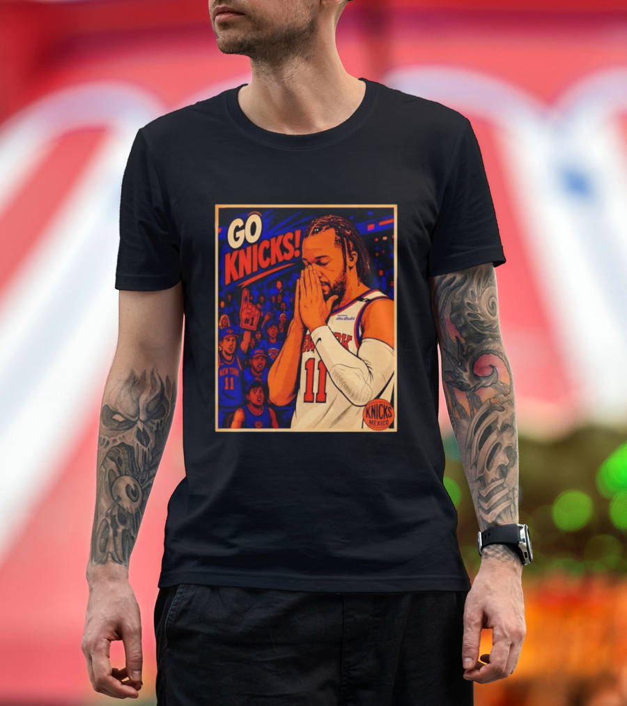 GO KNICKS Jalen Brunson New York Knicks 11 Mexico T-Shirt
