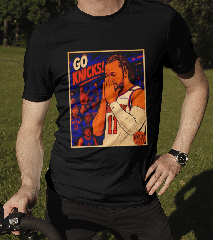 GO KNICKS Jalen Brunson New York Knicks 11 Mexico T-Shirt
