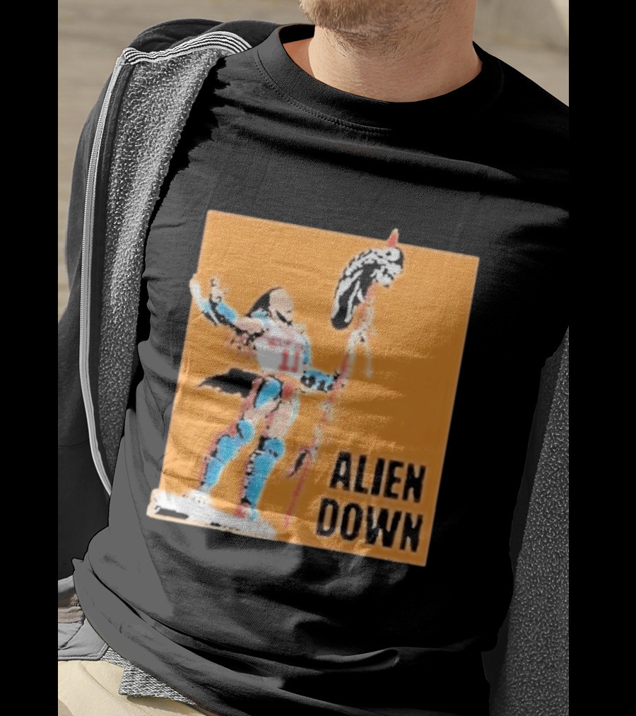Jalen Brunson Knicks 11 Alien Down Spurs Wemby T-Shirt