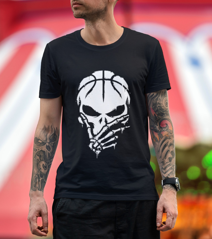 Jalen Brunson The Brunisher Skull Basketball 3 Points Pose T-Shirt