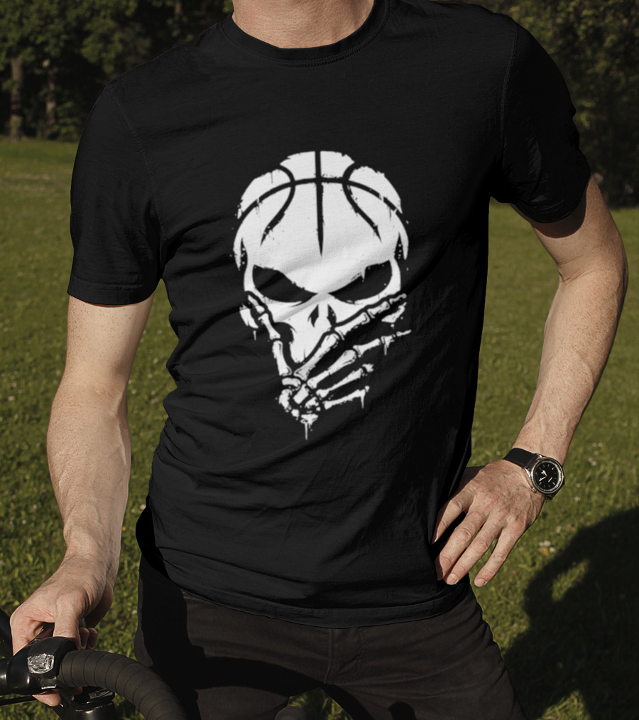 Jalen Brunson The Brunisher Skull Basketball 3 Points Pose T-Shirt