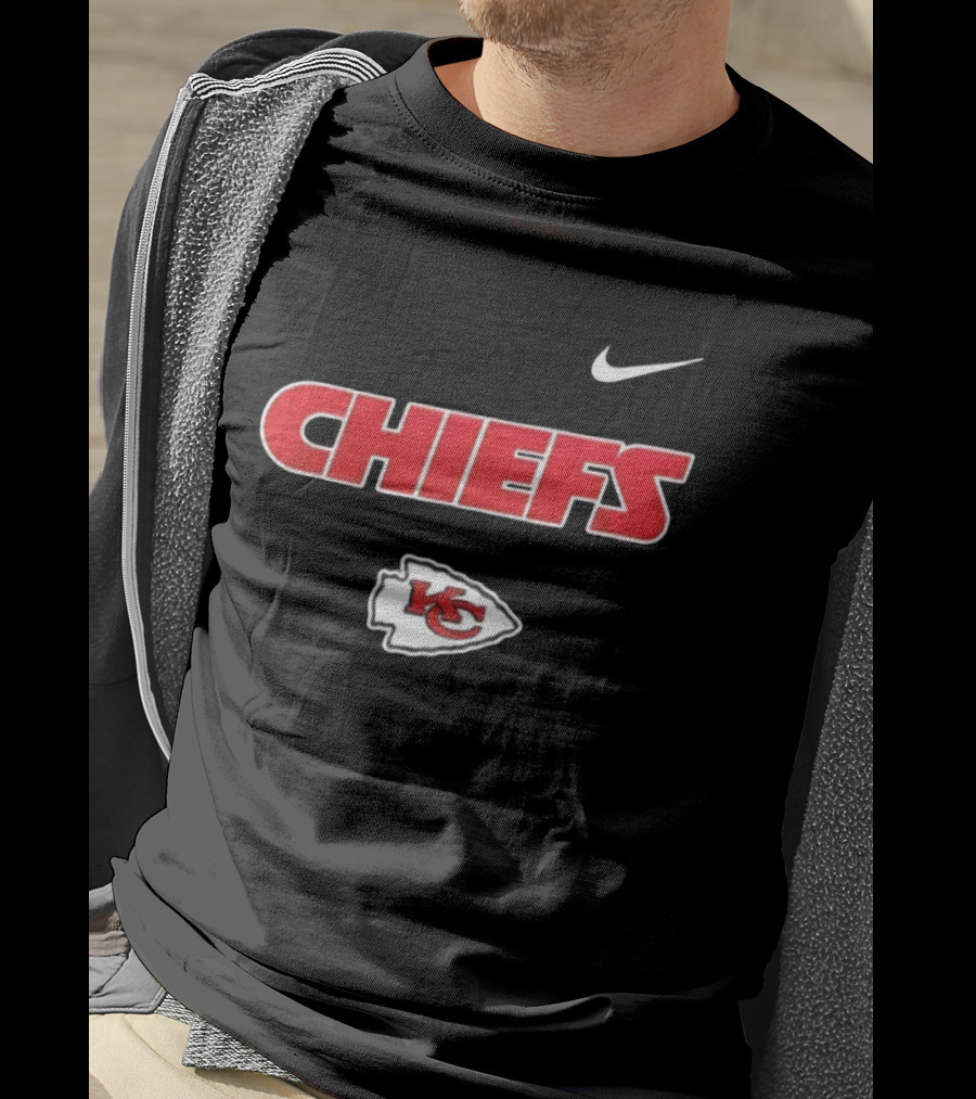 Kansas City Chiefs Nike KC Logo Proud Mechanic Skeleton T-Shirt