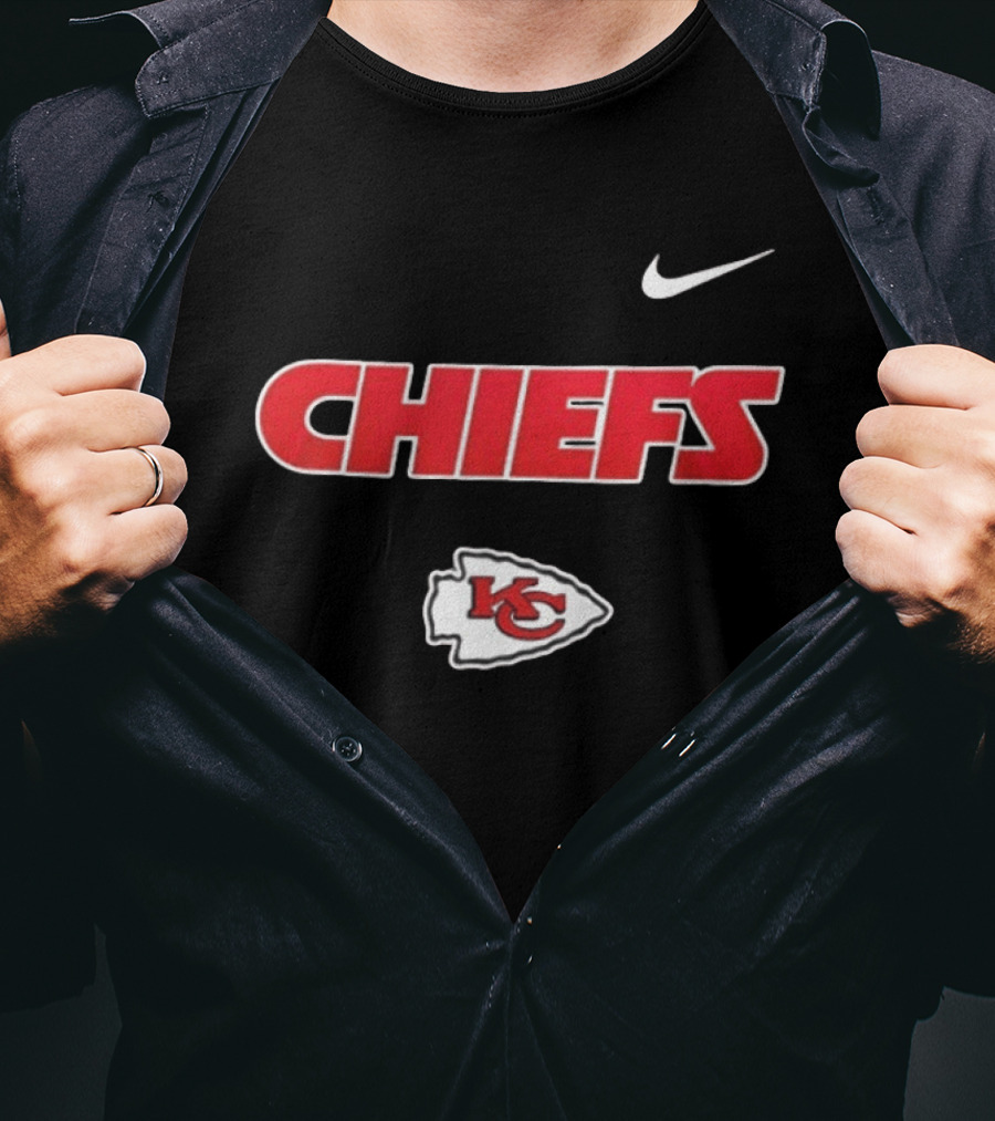 Kansas City Chiefs Nike KC Logo Proud Mechanic Skeleton T-Shirt