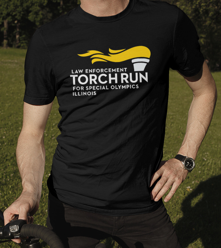 Law Enforcement Torch Run Special Olympics Illinois T-Shirt