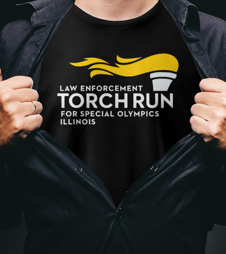 Law Enforcement Torch Run Special Olympics Illinois T-Shirt