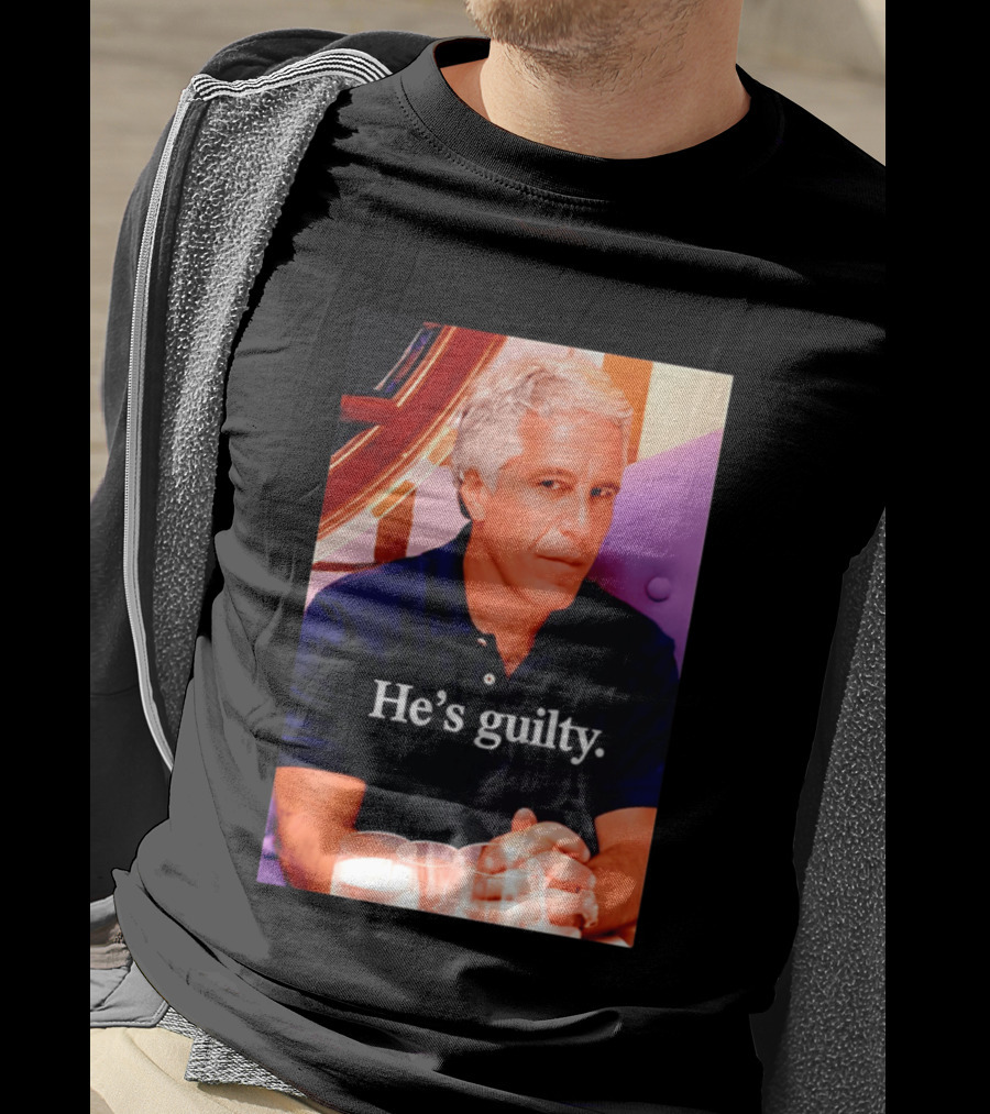 Lil Pump Epstein He's Guilty Controversial Meme T-Shirt