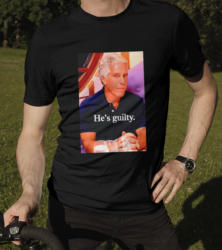 Lil Pump Epstein He's Guilty Controversial Meme T-Shirt