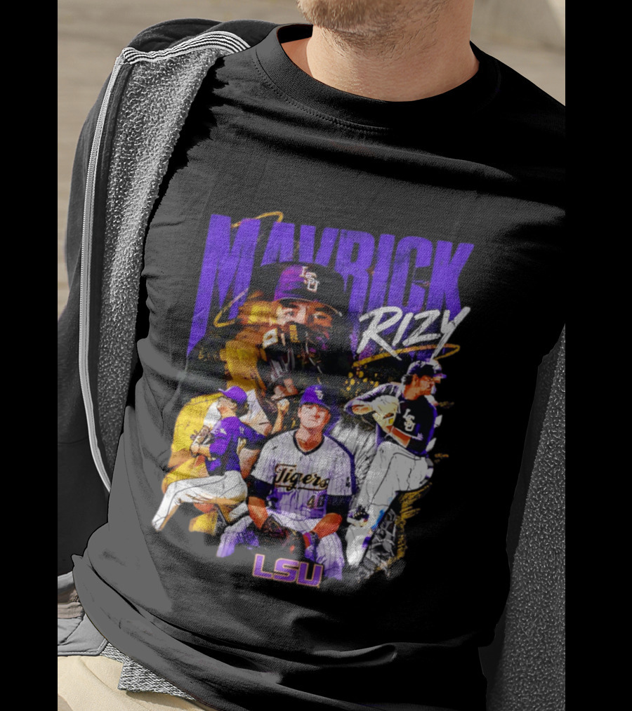 LSU Tigers Mavrick Rizy Baseball Collection T-Shirt