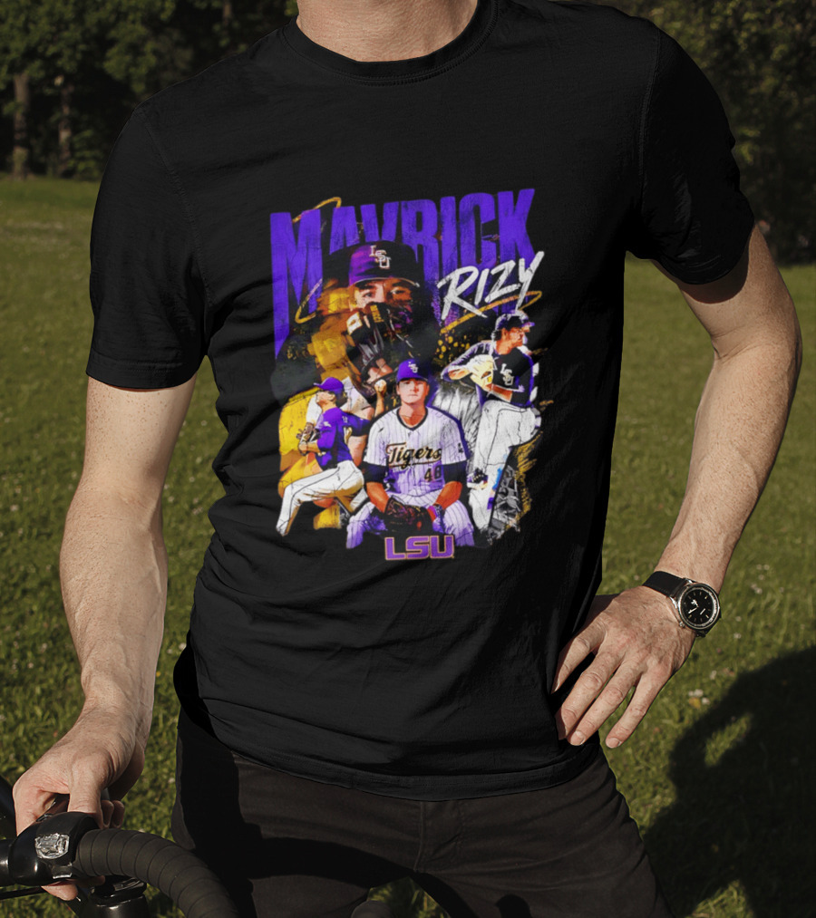 LSU Tigers Mavrick Rizy Baseball Collection T-Shirt