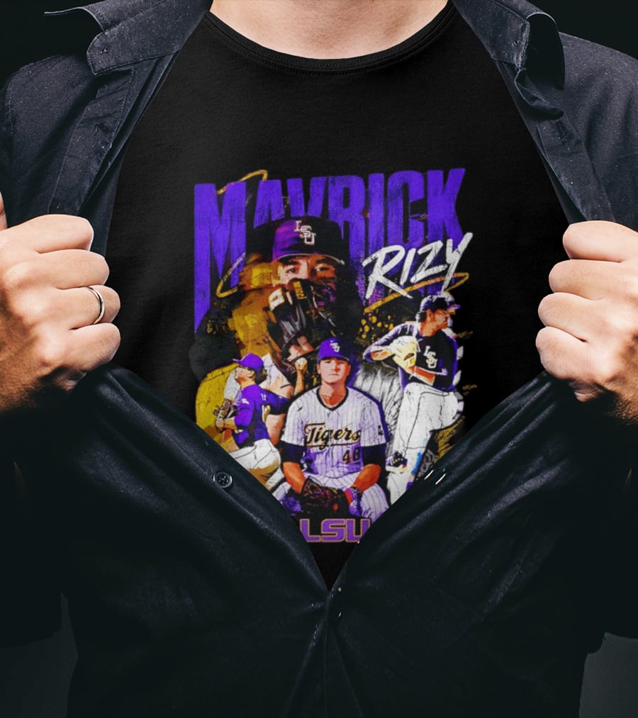 LSU Tigers Mavrick Rizy Baseball Collection T-Shirt