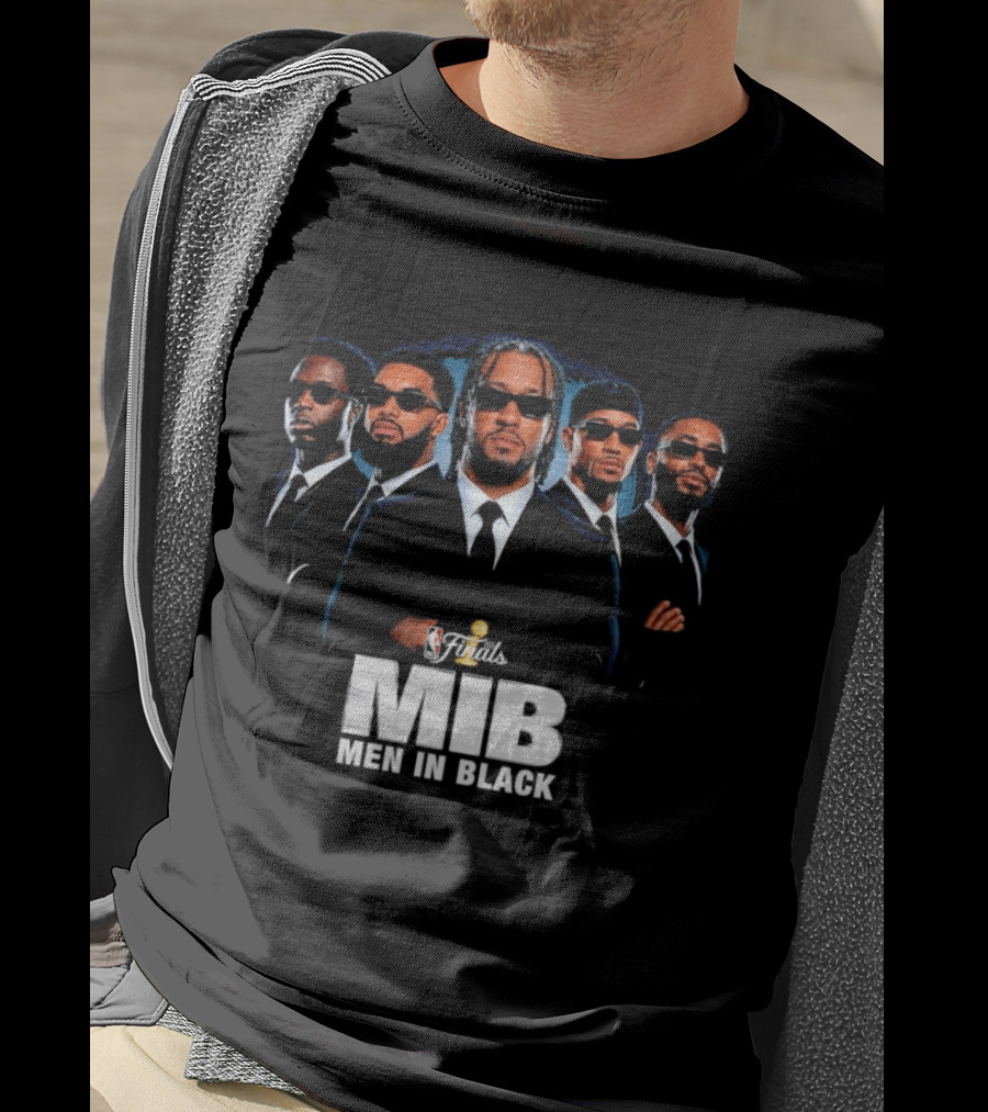 NBA Finals MIB Men In Black Jalen Brunson Josh Hart Mikal Bridges Donte DiVincenzo New York Knicks T-Shirt