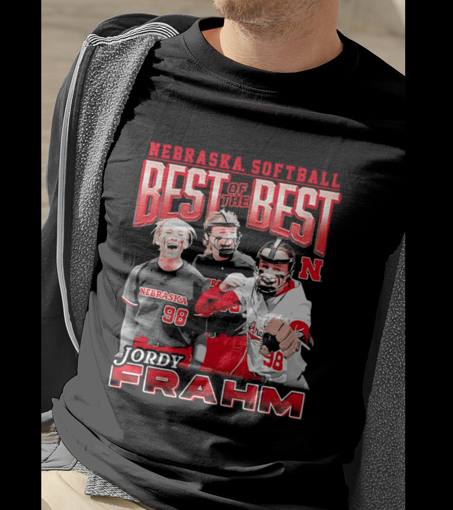 Nebraska Softball Best Of The Best Jordy Frahm 98 T-Shirt
