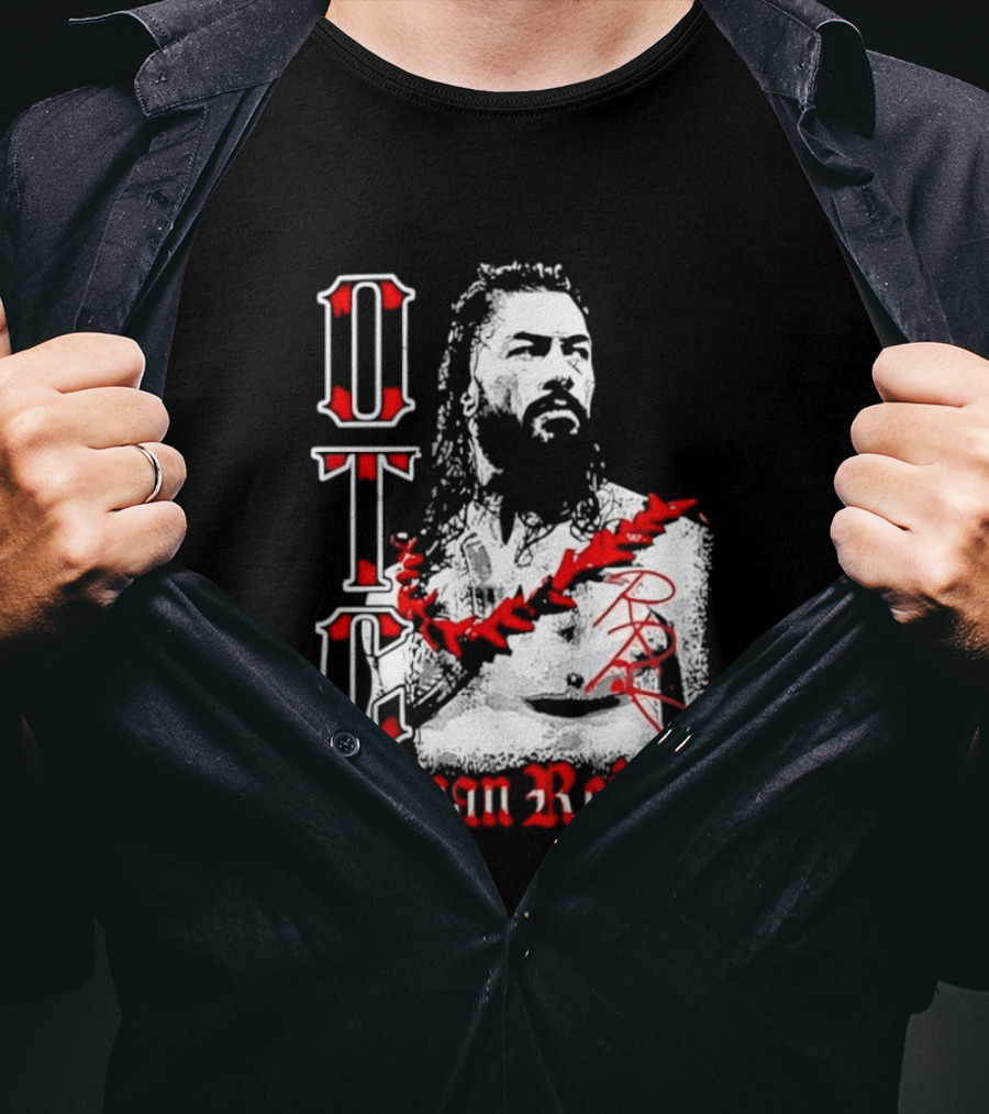 OTC Roman Reigns Wrestling Iconic Athlete T-Shirt