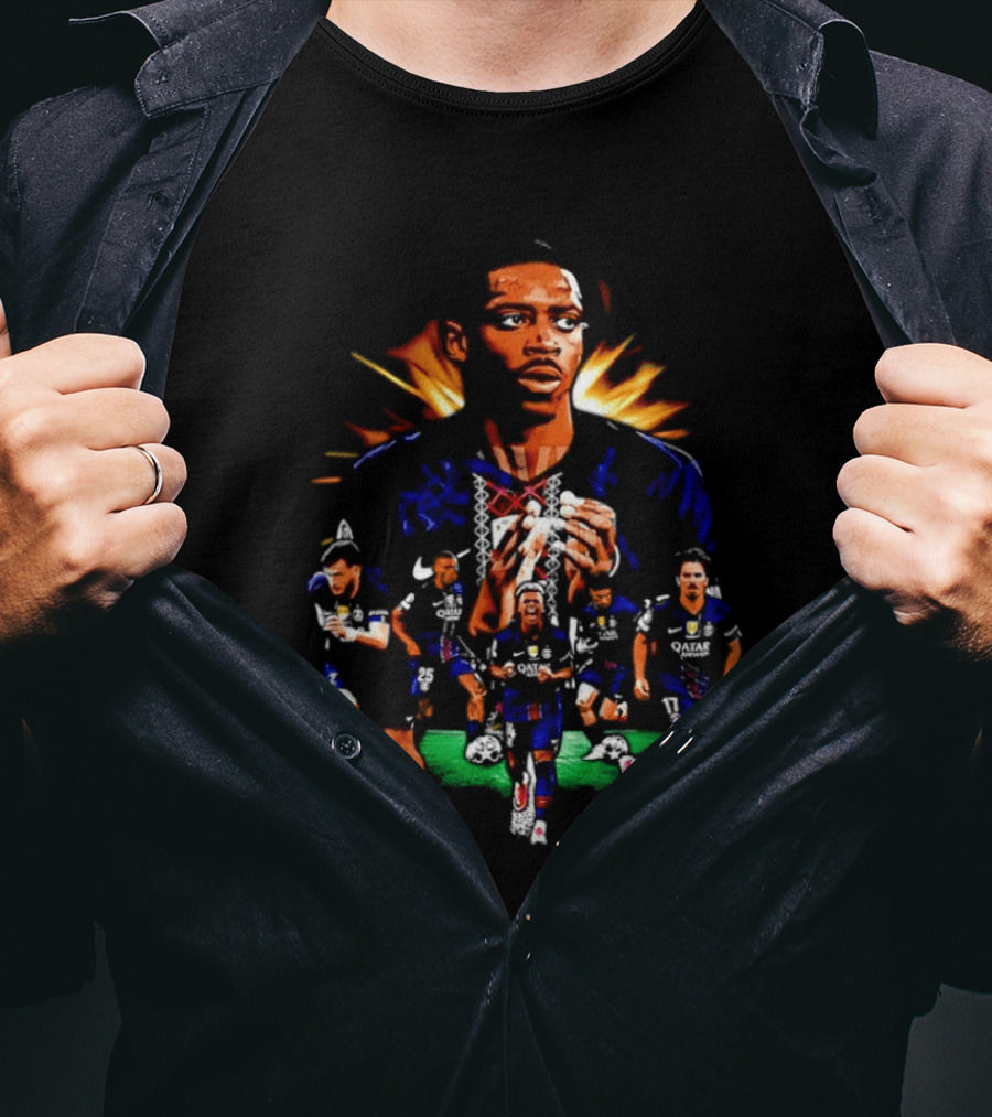 Paris Saint Germain Soccer Team Football Players T-Shirt