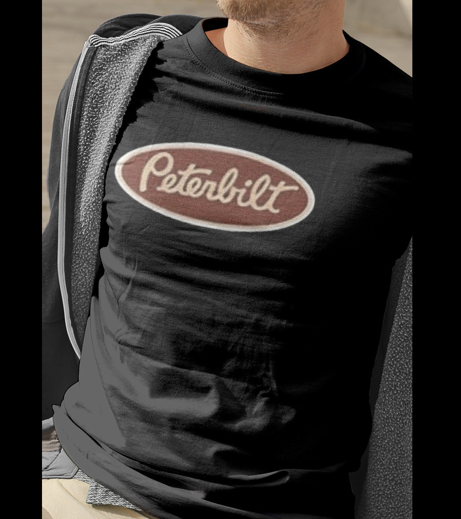 Peterbilt Truck Drawing Classic Two Sided T-Shirt