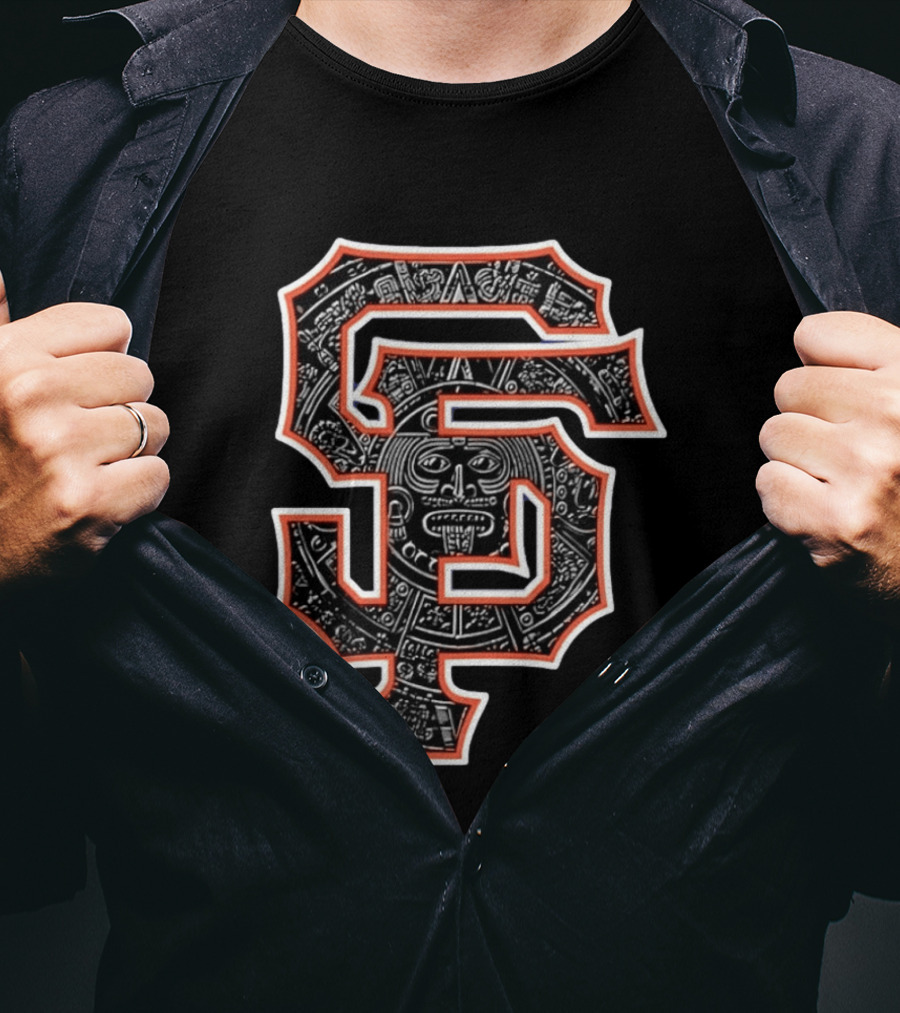 San Francisco SF Aztec Calendar T-Shirt