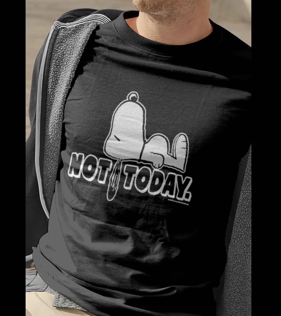 Snoopy Not Today Relaxed Mood Peanuts T-Shirt