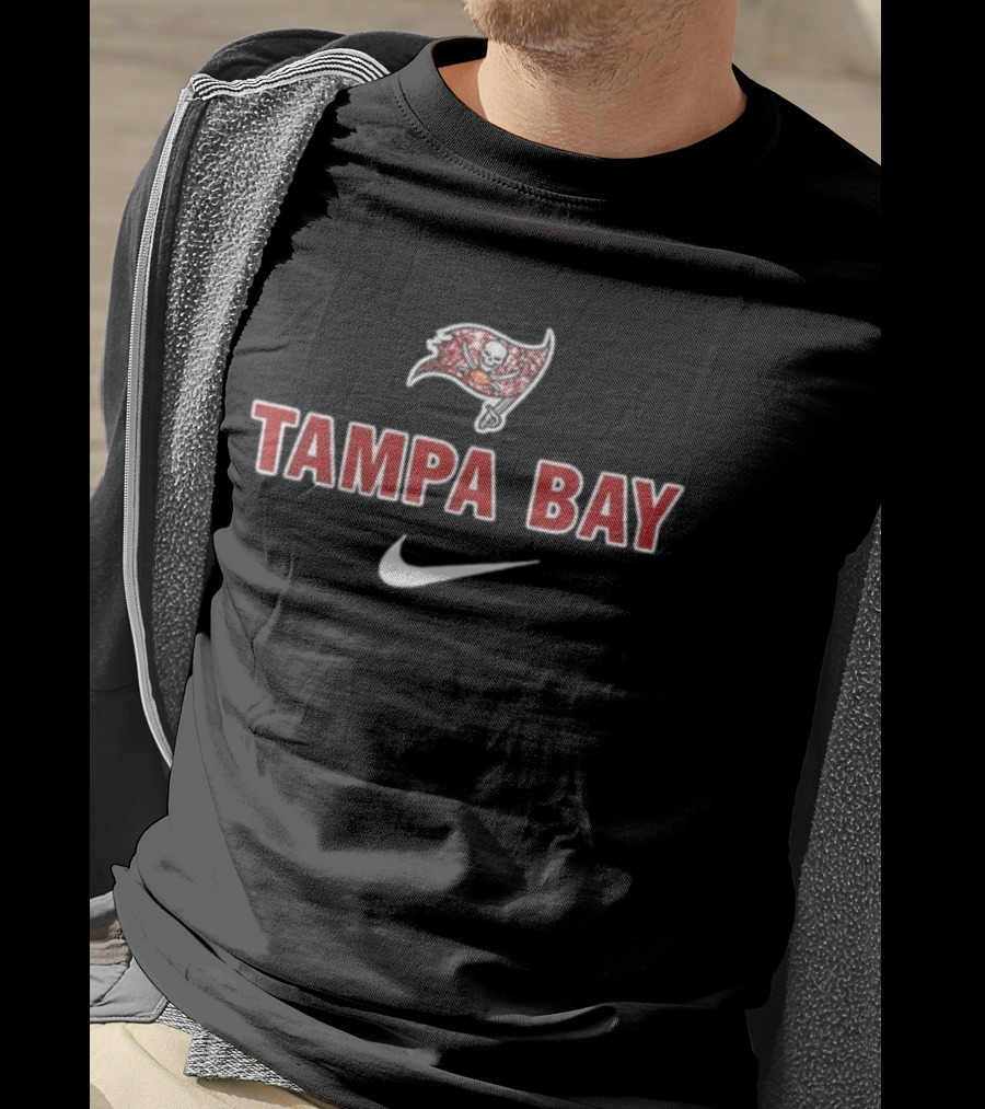 Tampa Bay Buccaneers In My Veins Jesus In My Heart Diamond Tears Nike T-Shirt