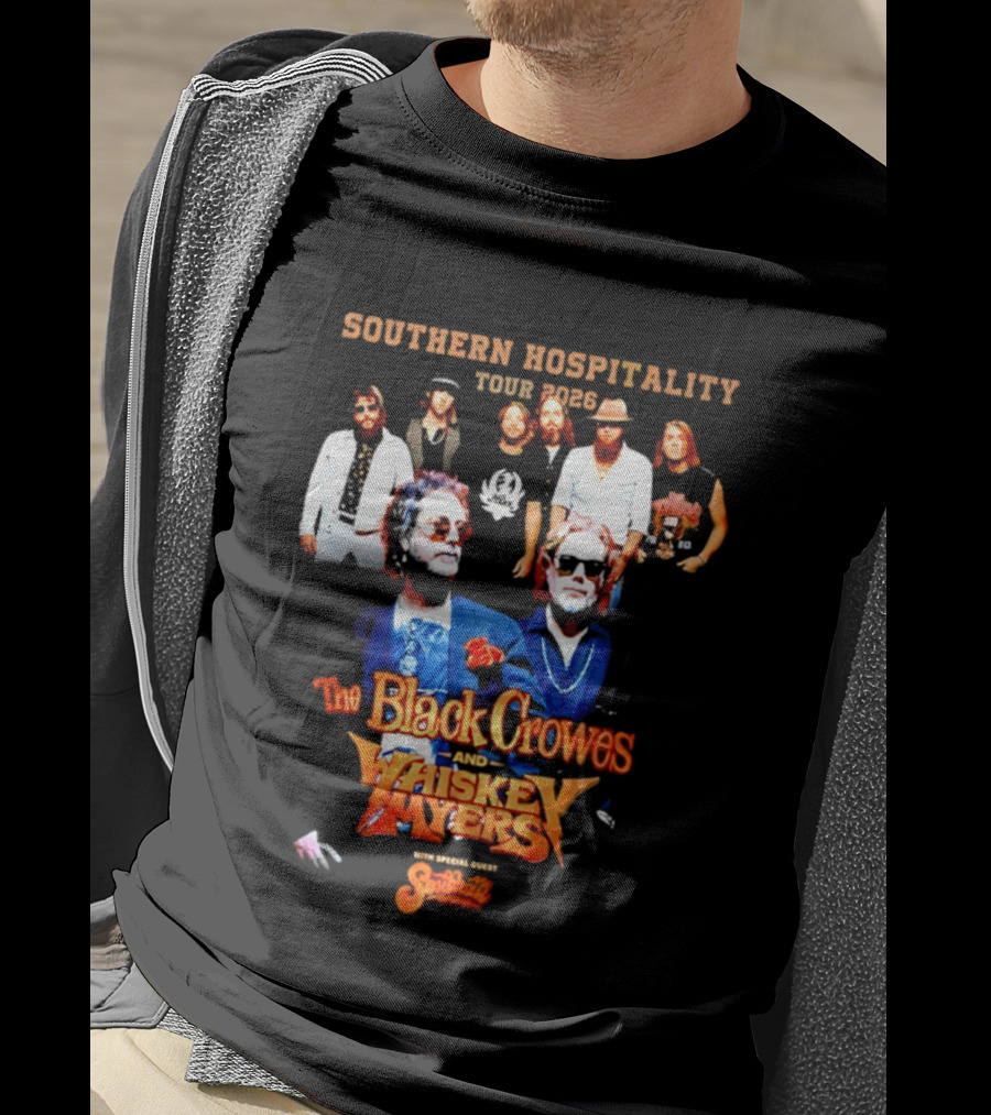 Southern Hospitality Tour 2026 The Black Crowes Whiskey Myers T-Shirt