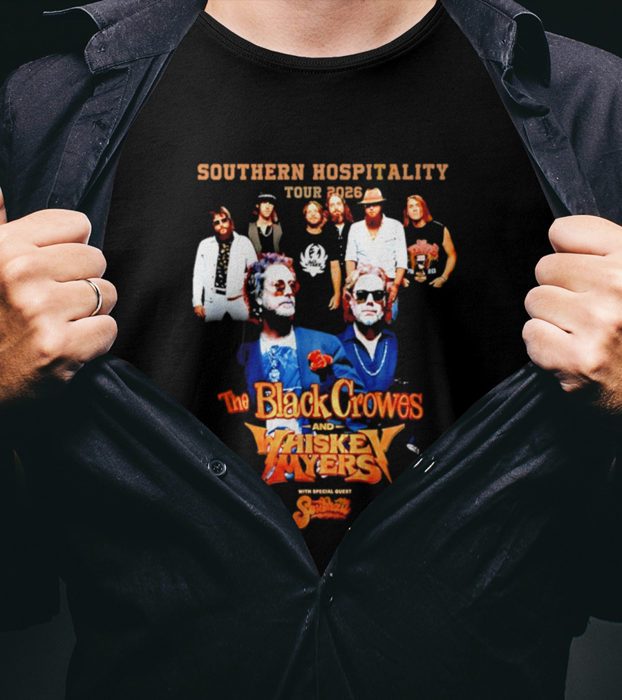 Southern Hospitality Tour 2026 The Black Crowes Whiskey Myers T-Shirt