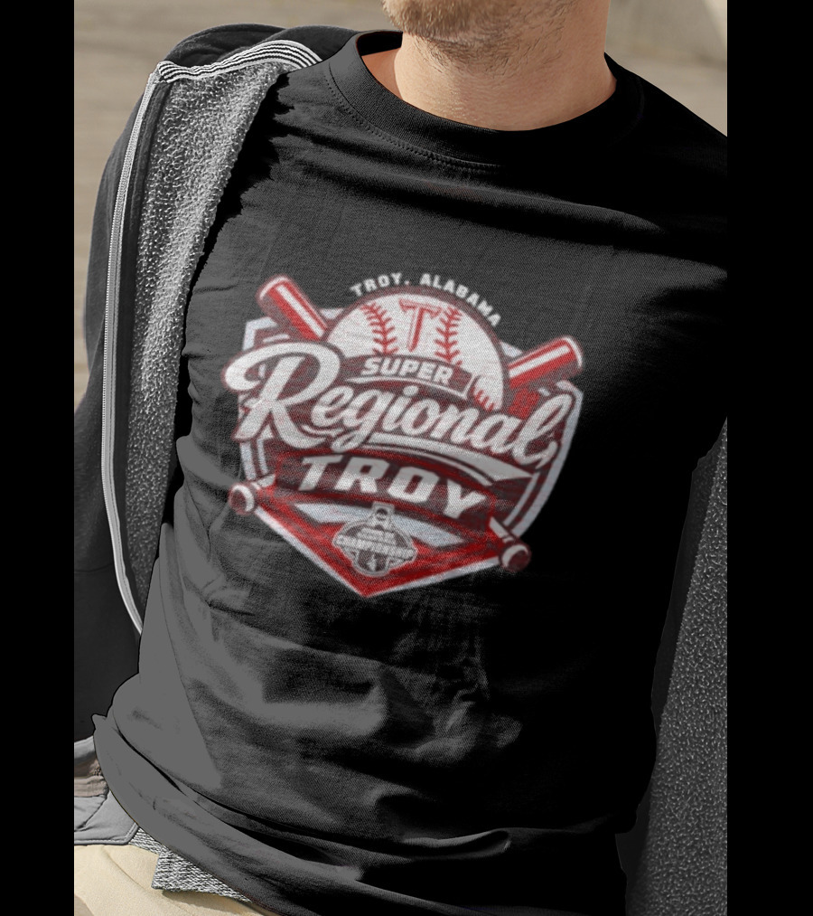 Troy Alabama Super Regional Troy Trojans 2026 NCAA Baseball Championship T-Shirt