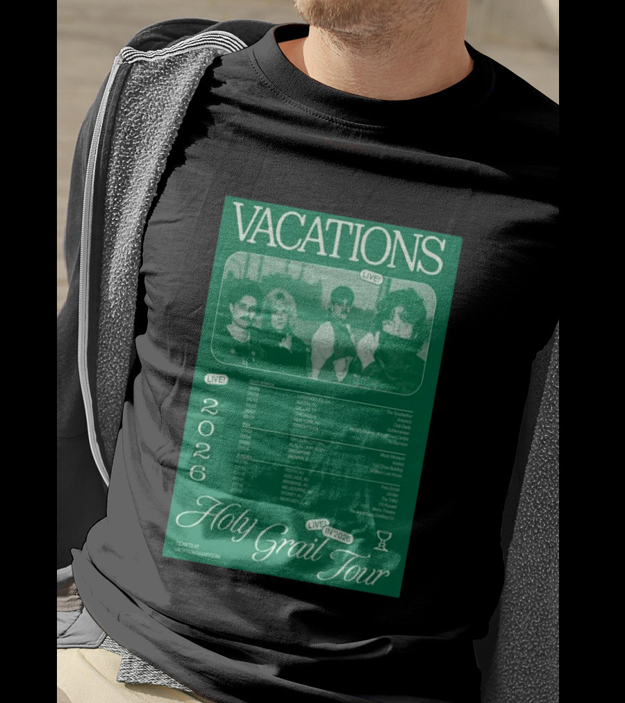 Vacations Holy Grail Tour 2026 Live Concert Locations And Dates T-Shirt