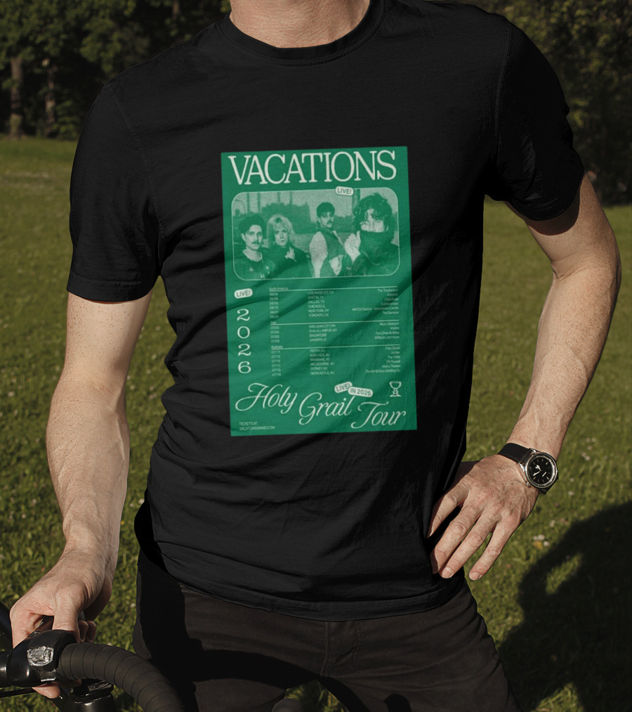 Vacations Holy Grail Tour 2026 Live Concert Locations And Dates T-Shirt