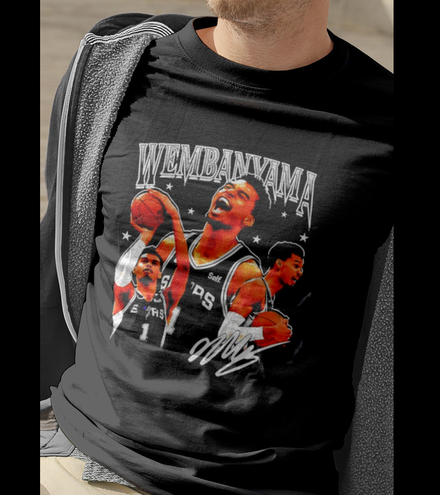 Victor Wembanyama San Antonio Spurs NBA Stars Basketball T-Shirt