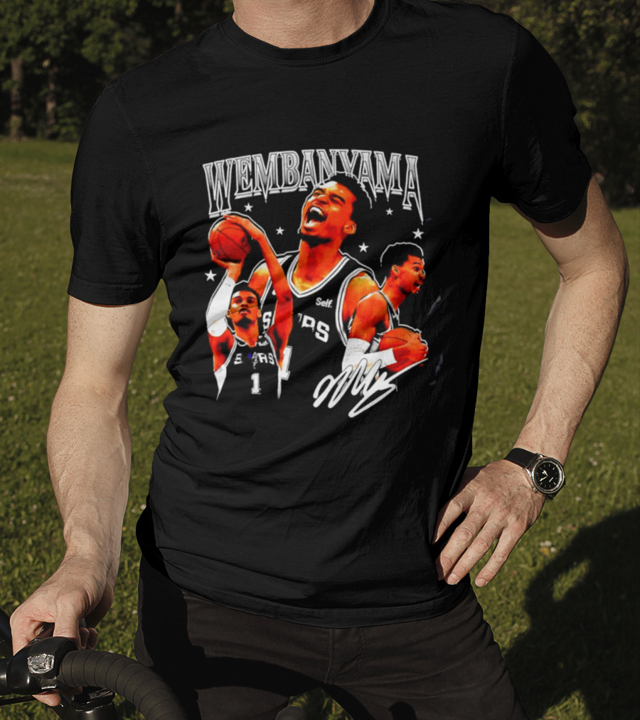 Victor Wembanyama San Antonio Spurs NBA Stars Basketball T-Shirt
