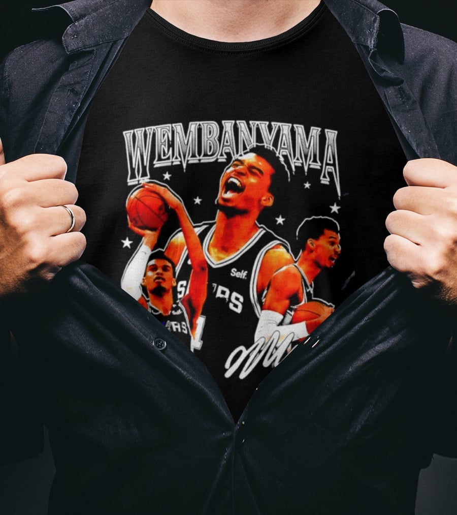 Victor Wembanyama San Antonio Spurs NBA Stars Basketball T-Shirt