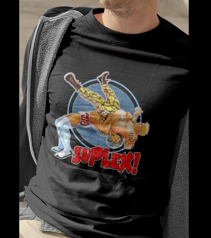 Afro Kid Wrestling Suplex Move T-Shirt