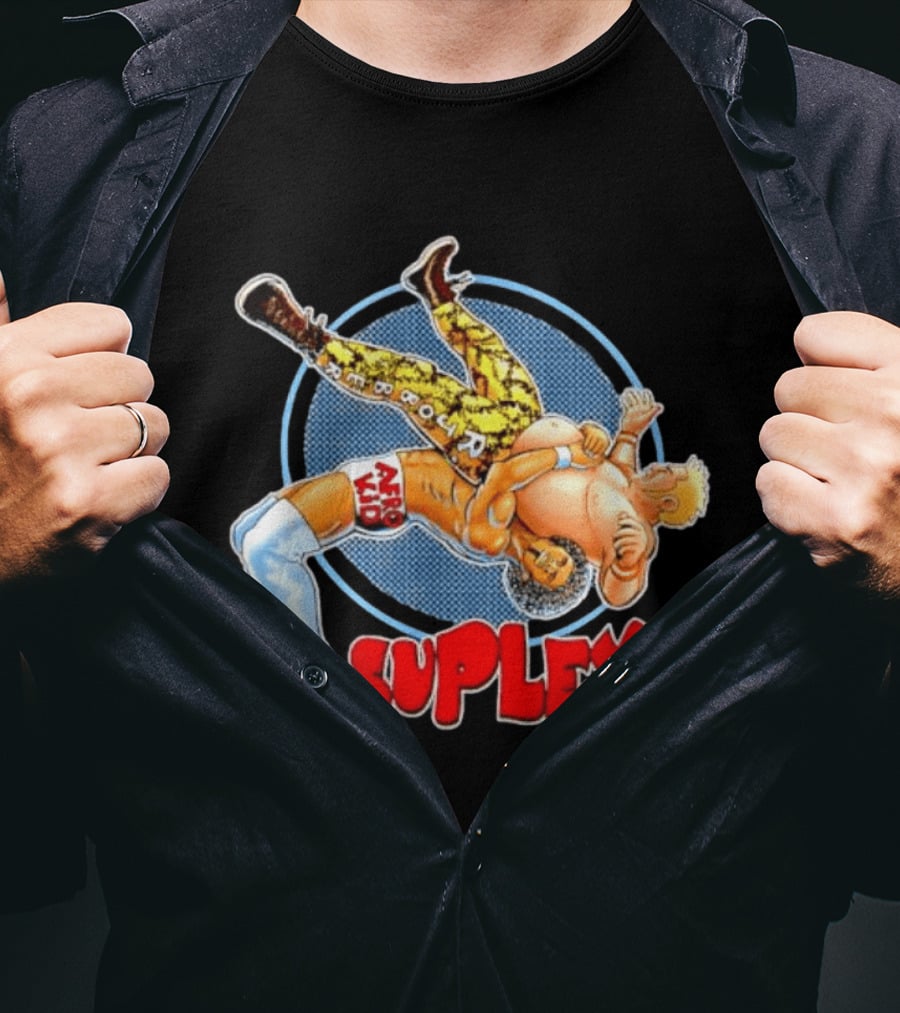 Afro Kid Wrestling Suplex Move T-Shirt