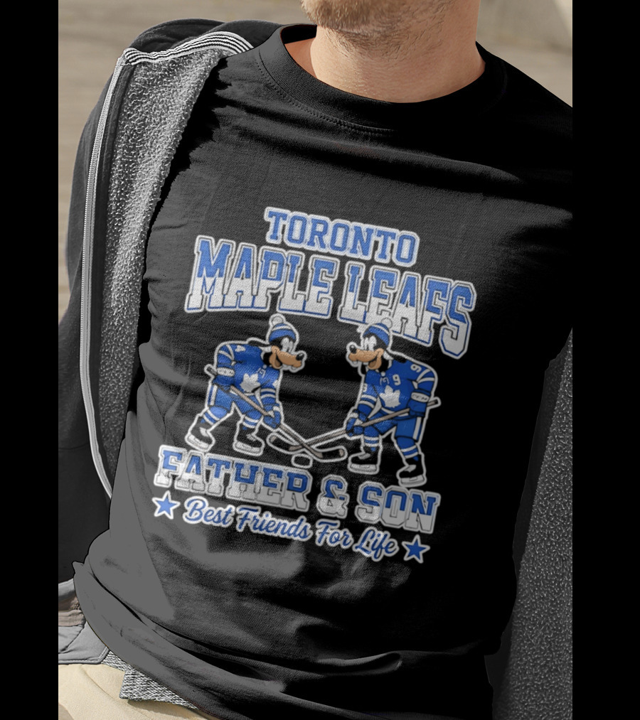 Toronto Maple Leafs Goofy Father And Son Best Friends For Life T-Shirt